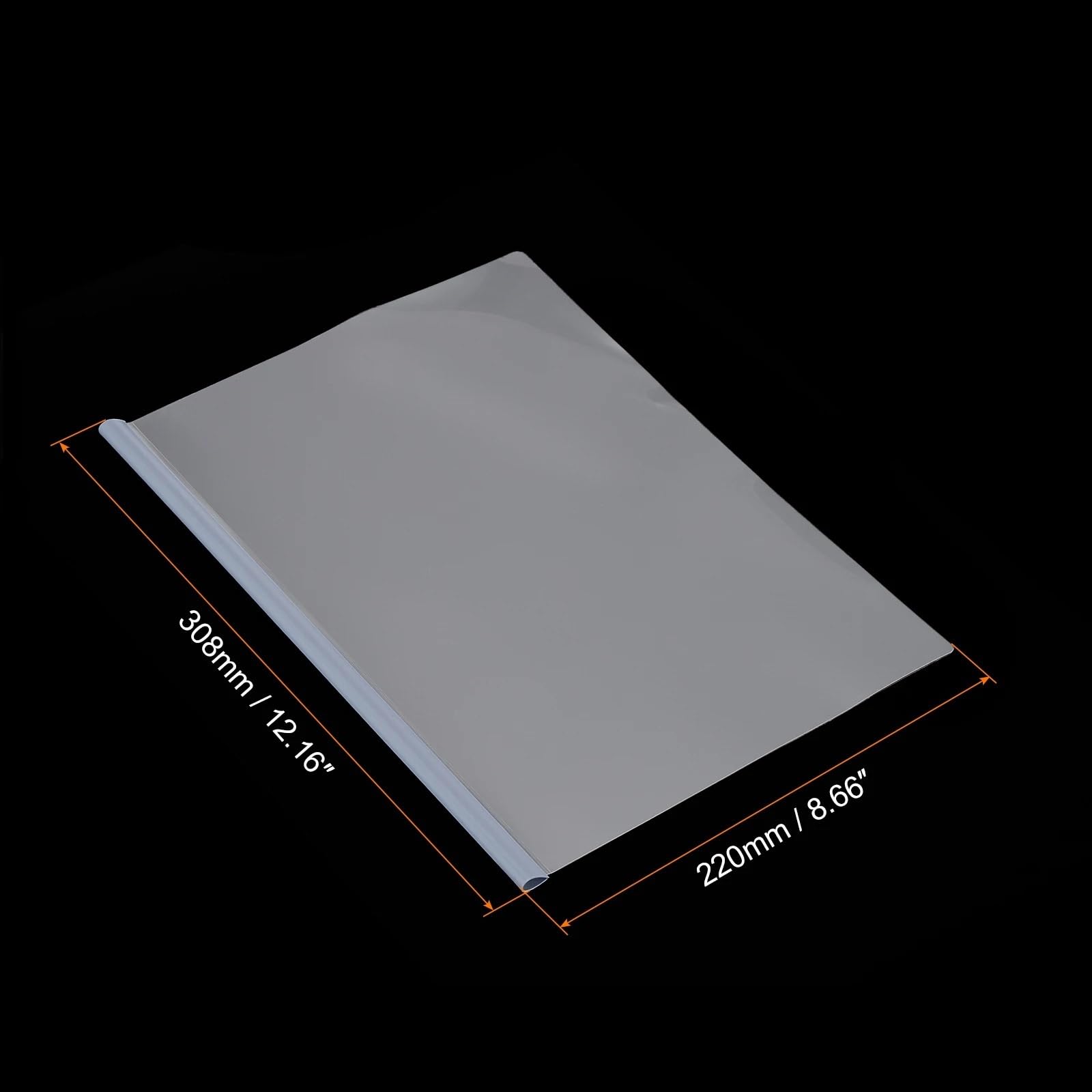 Carpeta de presentación transparente A4 20 piezas con barras deslizantes y asa deslizante for currículum para Documentos(Color 3)