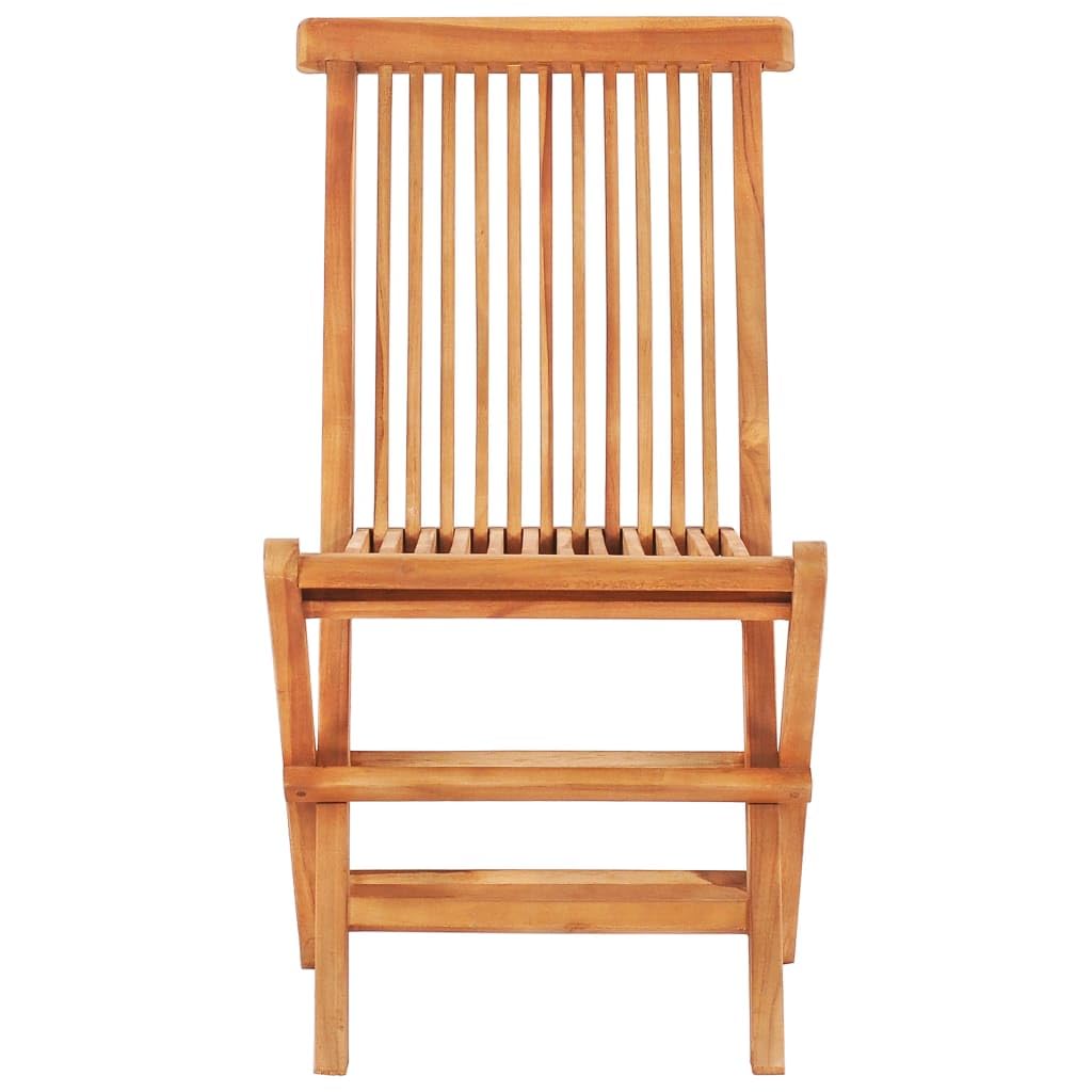 Generico Set da Bistrot 3 pz Pieghevole in Legno Massello di Teak,Mobili,Mobili da Giardino,Set da giardino-48997