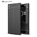 Cocomii Ultimate Armor Sony Xperia XA1 Case New [Heavy Duty] Premium Tactical Leather Pattern Grip Slim Fit Shockproof Bumper [Military Defender] Full Body Rugged Cover for Sony Xperia XA1 (Ul.Black)