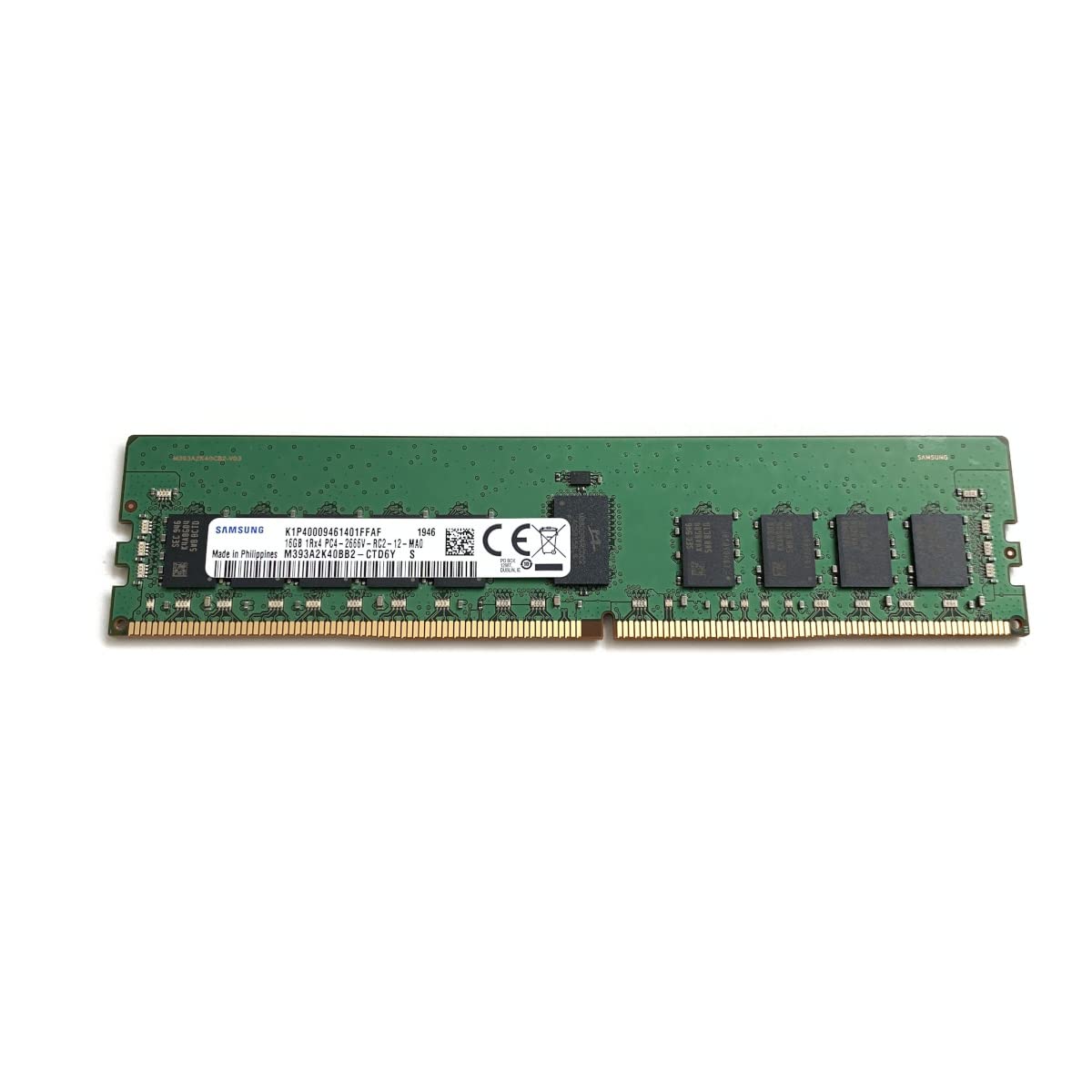 Samsung RDIMM 16GB PC4 2666 DDR4 1Rx4 M393A2K40BB2 CTD Registered