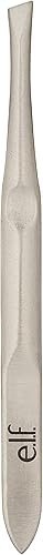 Miniatura 4 de e.l.f. Pinza inclinada, acero inoxidable de calidad profesional, proporciona un agarre fuerte, elimina pelos con precisión, da forma, define, fácil