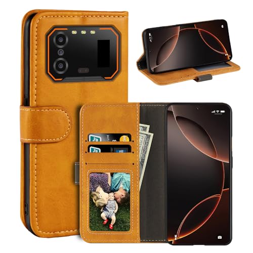 UOGNADGD ���U�[�t���b�v�J�o�[ IIIF150 B1 Pro �Ƃ̌݊������� �J�[�h�X���b�g�t���E�H���b�g�P�[�X�A�}�O�l�b�g�N���[�W���[�A�L�b�N�X�^���h�ARFID�ϏՌ��t�H���I (���C�g�u���E��)