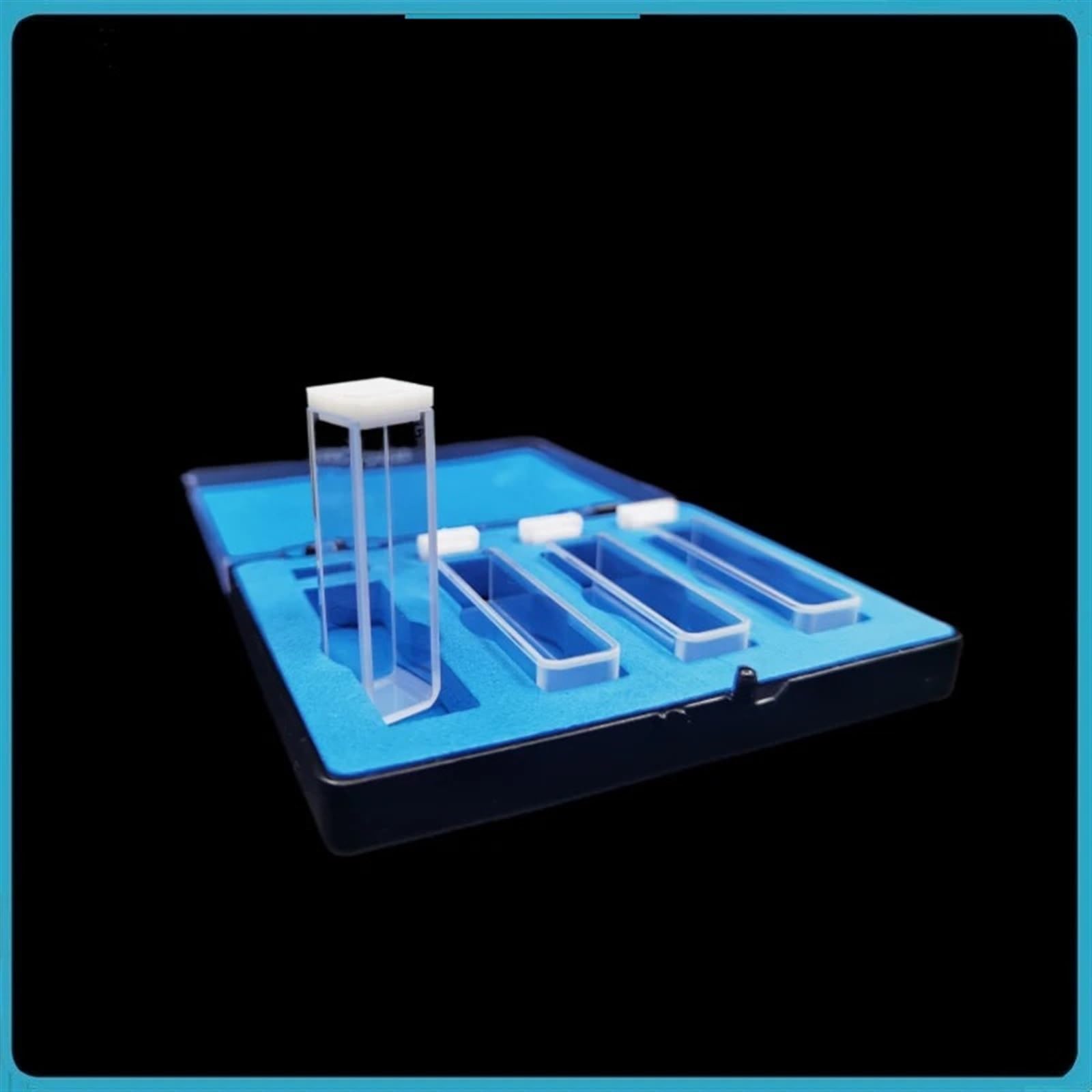 Tamiz de laboratorio Cubeta, cubeta de vidrio fluorescente, 3,5 ml, célula de absorción de muestra líquida, trayectoria de luz, resistencia a ácidos y álcalis de 10mm