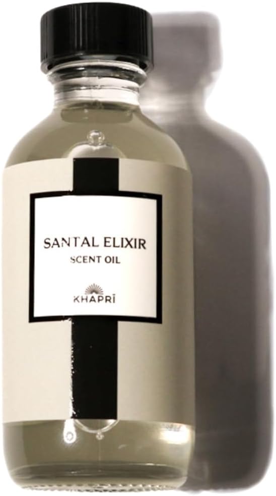 Hotel Inspired Home Perfume Collection - Santal Elixir Scent – Premium Essential Oil Blend for Diffusers (70mL/2.4 Fl Oz) Aroma with Sandalwood, Cardamom & Geranium | Long-Lasting, Made in USA