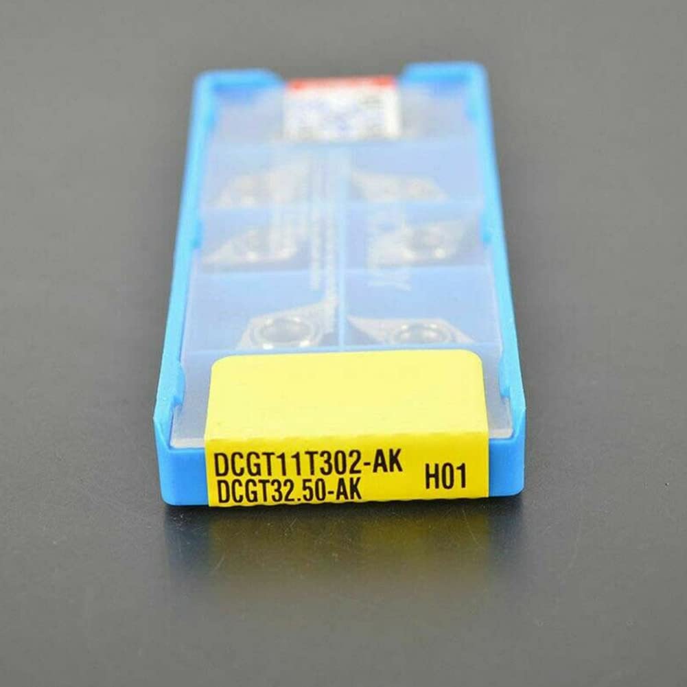 10 Stück für Aluminium DCGT11T302-AK DCGT32.50.5 Hartmetall-Einsätze Werkzeugeinsätze DCMT