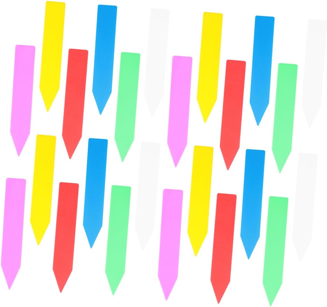 600pcs Multi-Color Plastic Plant Labels Stakes for Gardening, Waterproof Small Plant Tags 10x1.8cm, Suitable for Outdoor Garden, Flower Pots, Herb and Succulent Markers