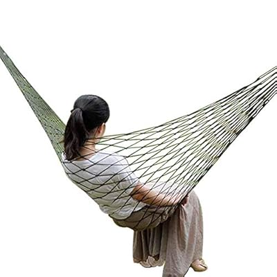 Hammock Hanging Mesh Strong Thick Nylon Rope Hammock Swinging Hammock Seat Travel Hanging Swing Chair 51v9JnYiBWL. SS400