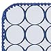 SwaddleDesigns Large Receiving Blanket, Ultimate Swaddle for Baby Boys, Softest US Cotton Flannel, Best Shower Gift, Made in USA, True Blue Jewel Tone Mod Circles (Mom's Choice Award Winner)
