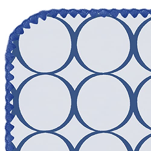 Image of SwaddleDesigns Large Receiving Blanket, Ultimate Swaddle for Baby Boys, Softest US Cotton Flannel, Best Shower Gift, Made in USA, True Blue Jewel Tone Mod Circles (Mom's Choice Award Winner)