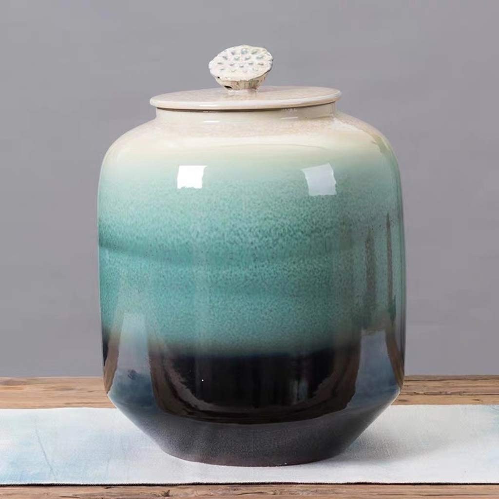 Ceramiczny pojemnik na ryż – dozownik płatków śniadaniowych do mąki, cukru, kawy, orzechów, przekąsek, karmy dla zwierząt domowych, herbaty, pojemność 7,5 kg