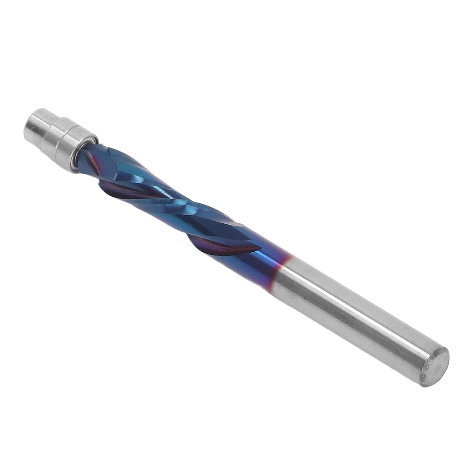 Spiral Flush Trim Bit, Spiral Router Bit Carbide Router Bit 1/4 Inch Shank, Router Flush Bit for Woodworking. Down Cut Trim Bit, Ideal for Oak & MDF Crafting, CNC & Engraving Machines