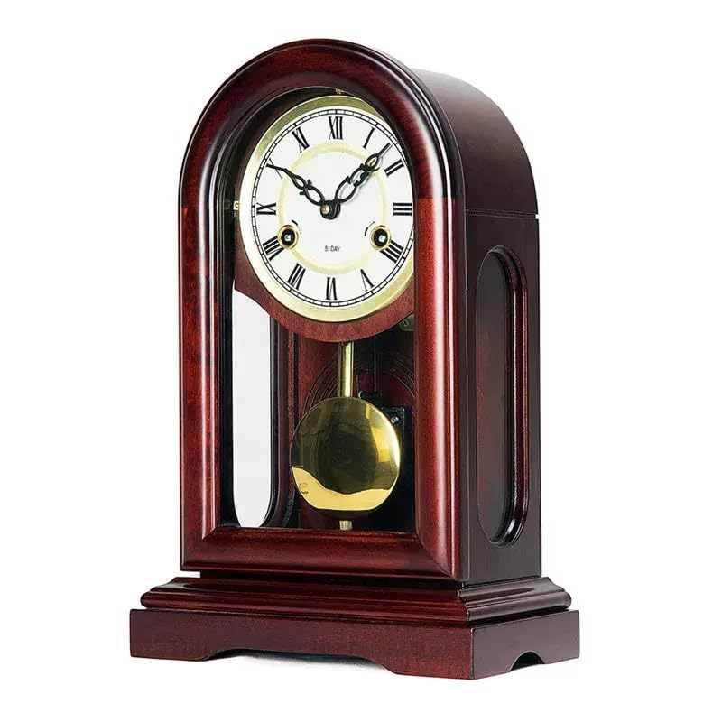 Reloj de mesa mecánico para sala de estar que transforma tu oficina en un espacio cálido