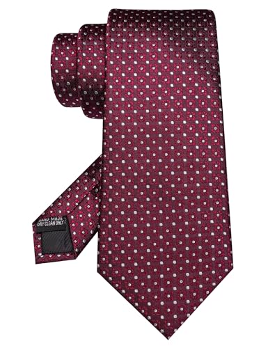 Image of JEMYGINS Mens Tie and Lapel Pin Necktie Pocket Square Cufflinks and Tie Clip Sets for Business Casual 5PCS