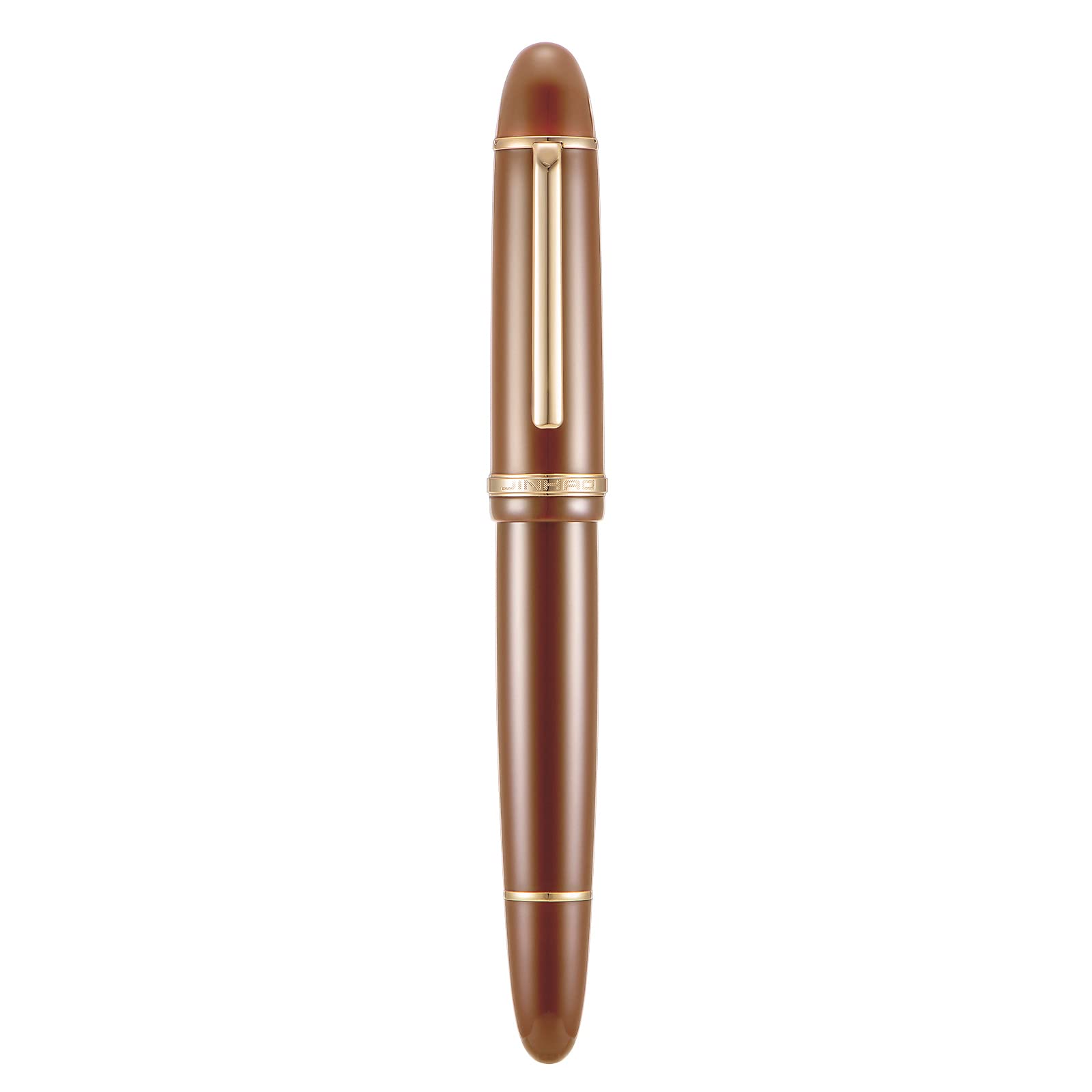 Jinhao X159 Extra Fine Nib Fountain Pen, Brown with Golden Clip Acrylic Big Size Writing Pen