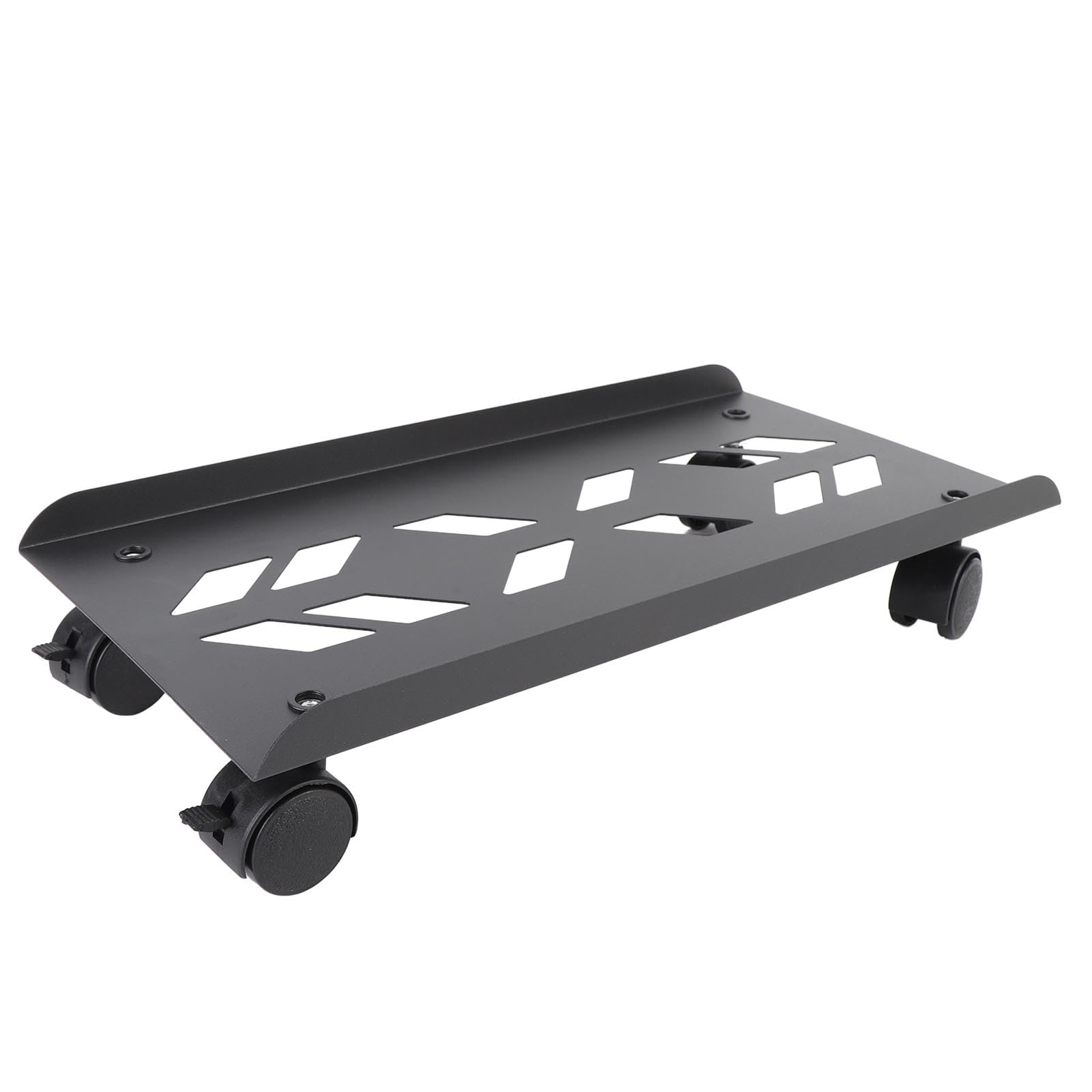 Belüfteter Computerständer, Mobiler PC -Tower -Stand mit 4 PCs 360 ° Rotierenden Rollen, CPU -Rollständer für Home Office, 7,87 X 15,75 Zoll, 176 Lbs Ladekapazität