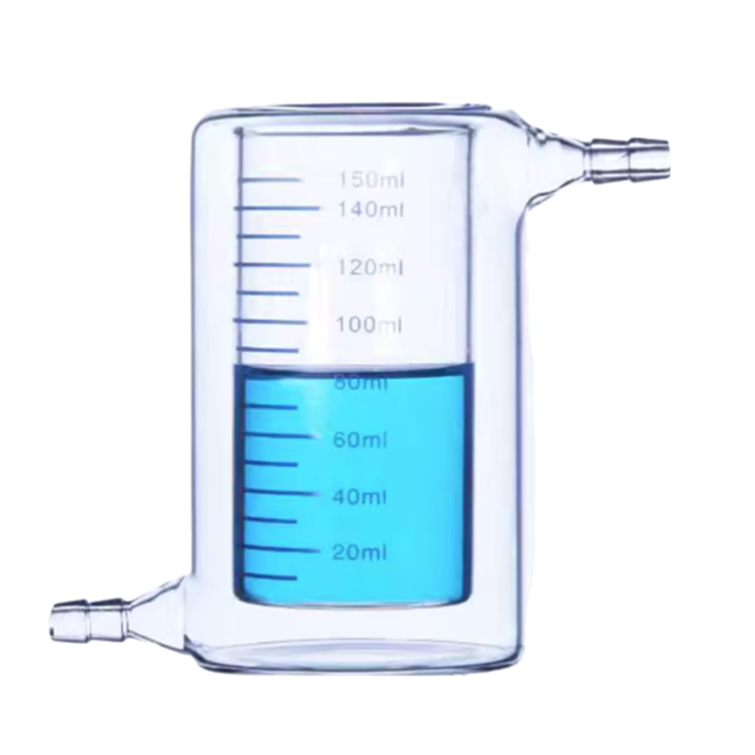 150ML Jacketed Glass Beaker Laboratory Double Layer Flask Jacket Cup Lab Glassware