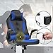 T-LoVendo TLVC66-BLUE Silla Gaming, Negro/Azul