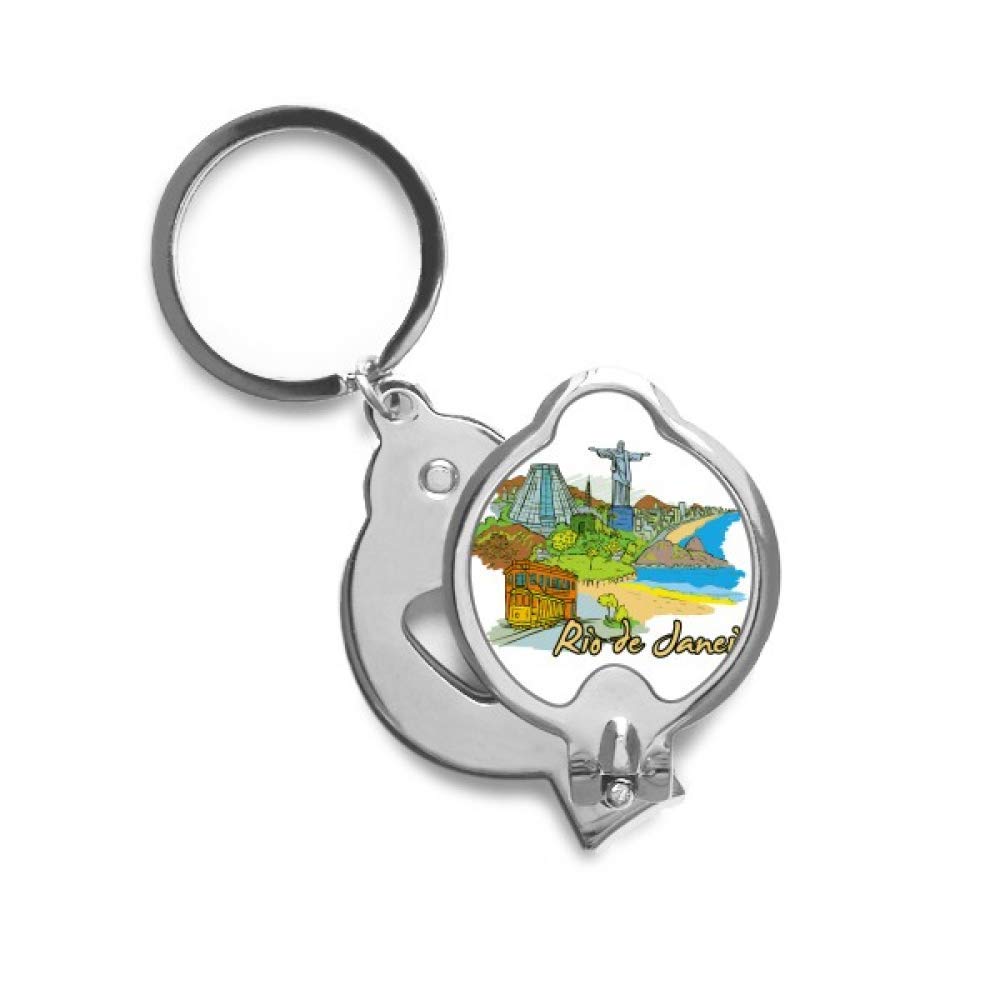 Coupe-ongles Rio de Janeiro peint à la main, accessoire manucure soigné