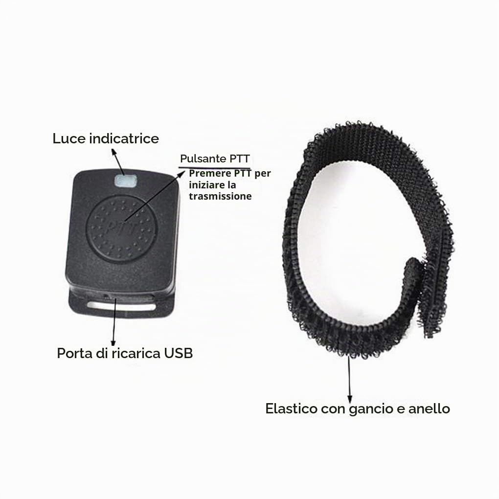 Sostituzione Walkie Talkie Wireless Headset Auricolari Bluetooth Radio bidirezionale Cuffie Auricolare per Baofeng 888s UV5R