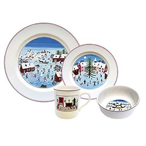 Villeroy & Boch Naif Christmas 4-Piece Dinnerware Set