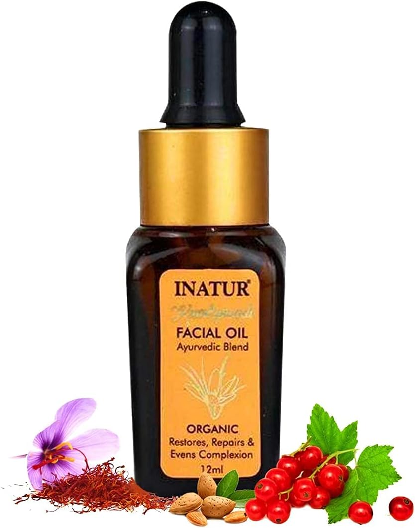 Inatur Kumkumadi Tailam Ayurvedic Facial Oil 12ml (Saffron Oil)