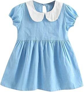 Roupas infantis para meninas, roupas para bebês, meninas, babados, vestidos de princesa, roupas casuais, azul claro