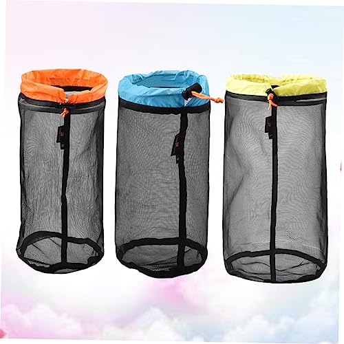 Outanaya Laundry Bag for Dirty Laundry Mesh Drawstring Bag Quilt Storage Sack Mesh Organizer