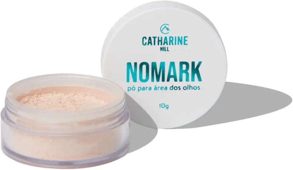 Catharine Hill - Pó Translúcido Área dos Olhos Nomark - | Ultrafino, Fixa o Corretivo, Ilumina Naturalmente, Suaviza Linhas Finas – Acabamento Leve e Radiante - Cor 06