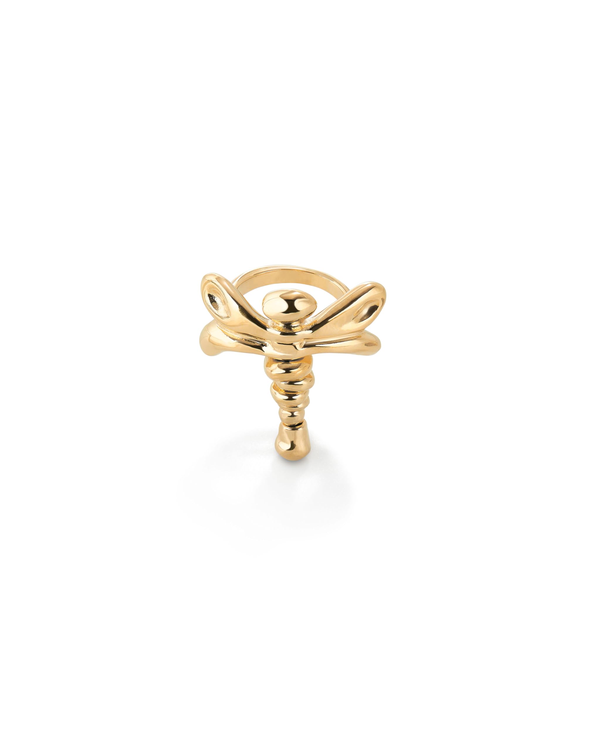 Unode50 Women's Gold 18K Plated Ser Rebelde Ring Ani0820oro000 - Size 15