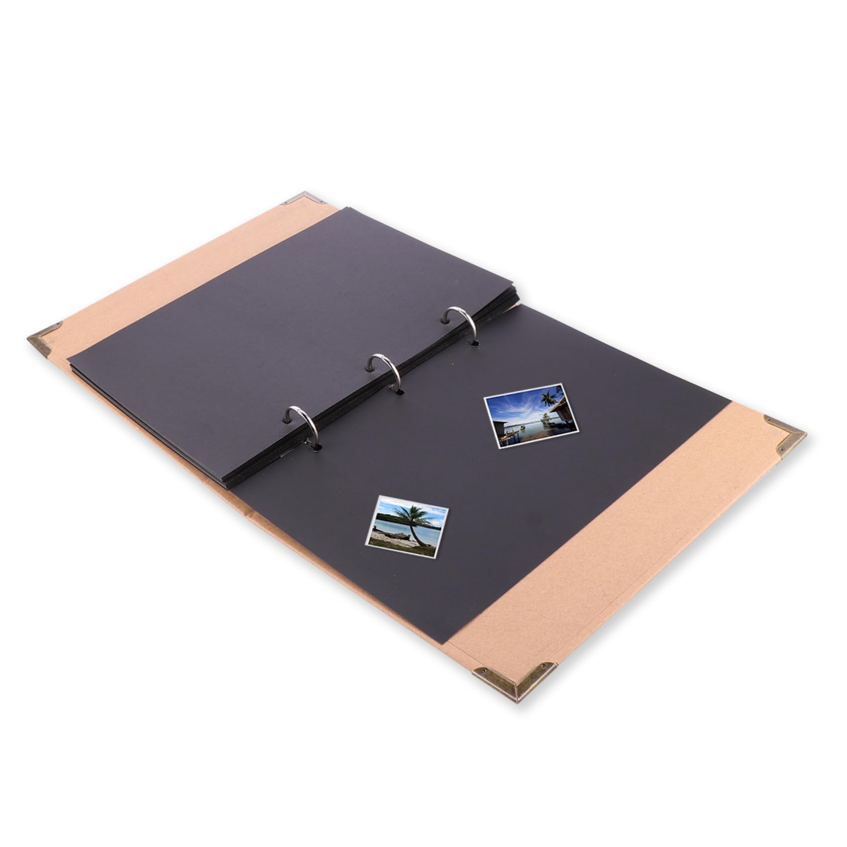 ORFOFE 1stück Retro Fotoalbum Buch Handgefertigtes Großes Album Für Kreative Erinnerungen Weiße Innenseiten Für Und Persönliche Sammlungen