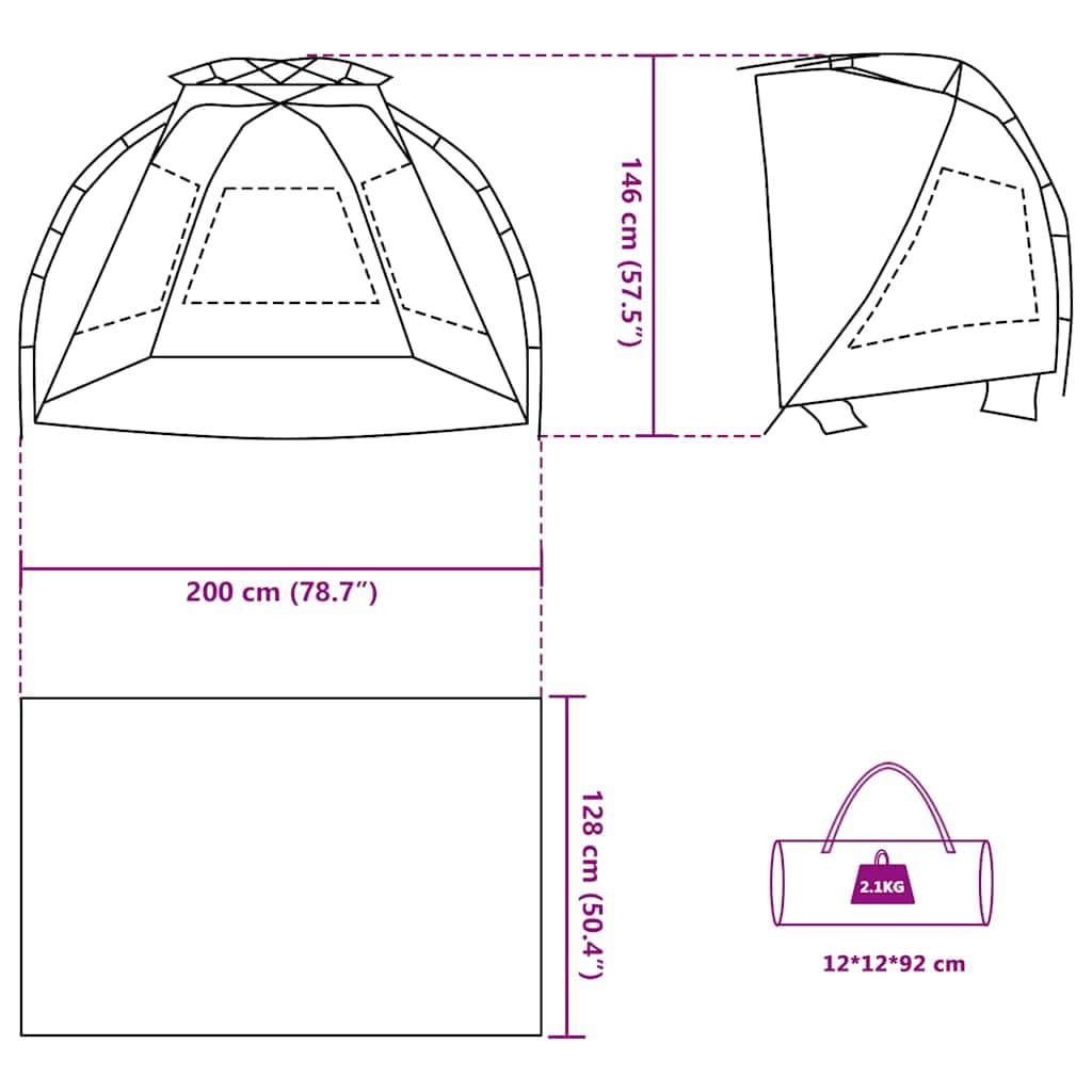 Mangloder Strandzelt Personen Azurblau mit Quick-Release Wasserdicht für Camping, Strand, Garten und Outdoor Aktivitäten, leichtes, kompaktes Familienzelt mit stabilem Design