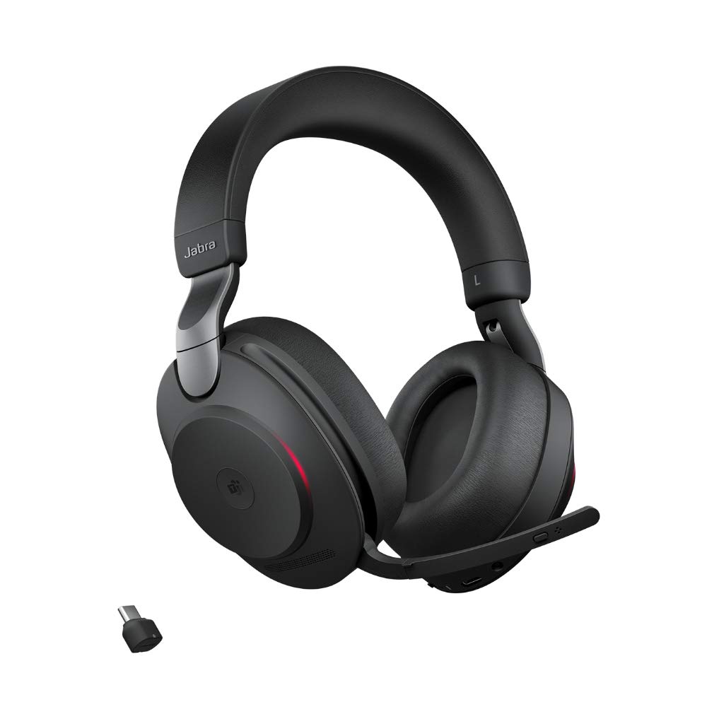 Jabra Evolve2 85 Wireless Headset mit Ladestation – Noise Cancelling, MS Teams Certified