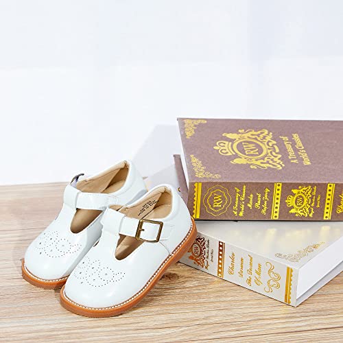Image of Kiderence Toddler Girl Mary Jane School Uniform Dress Shoes Oxford Flats