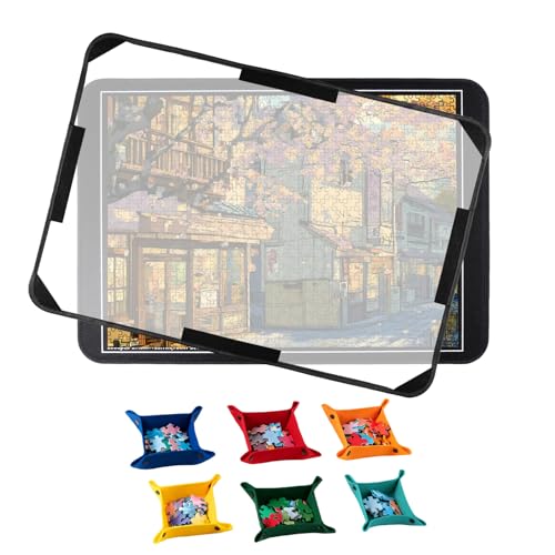 GREENSAPPIRE 1000 Pieces Jigsaw Puzzle Board Non-Slip Lightweight Portable