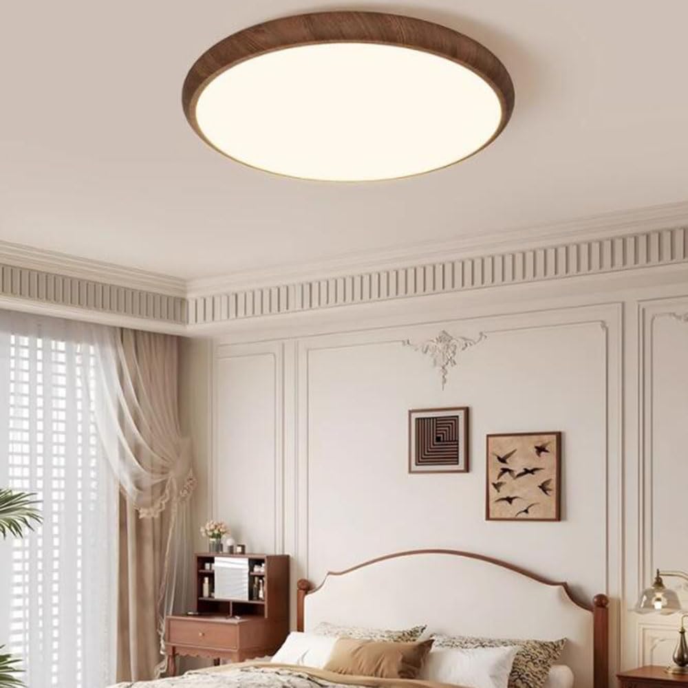Prosta Okrągła Lampa Sufitowa Oprawa Sufitowa Do Montażu Częściowo Wpuszczanego Lampa Sufitowa LED Z 1 Lekkiego Metalu Do Montażu Podtynkowego Energooszczędna, Ściemnialna Oprawa Oświetleniowa KNBVFHG