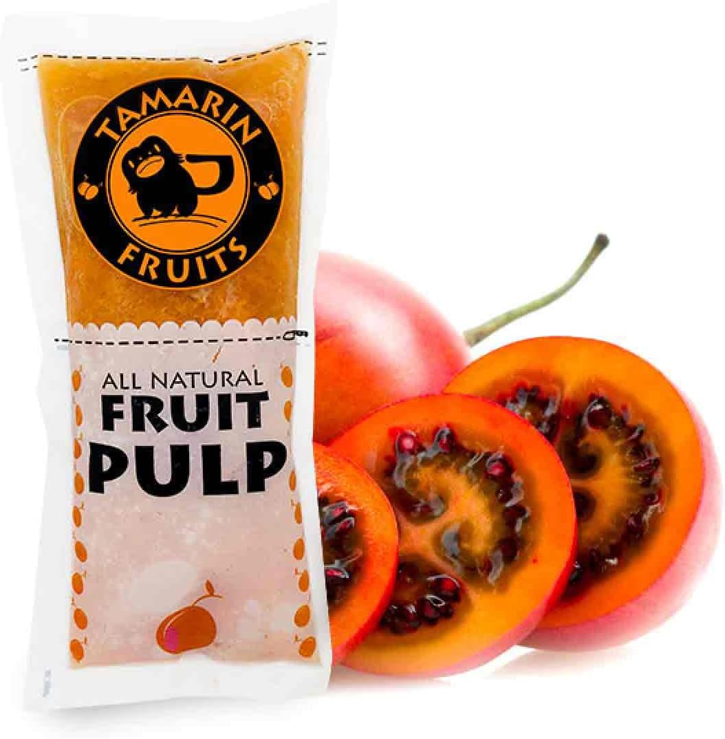 Tamarin Fruits All Natural Frozen Fruit Pulp perfect for Juicing, Cocktails, Smoothies, Desserts, and Baking, No Sugar Added, Gluten Free with No Preservatives, (Tamarillo, 4lbs)