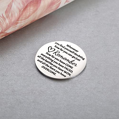 Mixjoy Little Pocket Hug Keepsake Long Distance Gifts, Encouragement Cancer Survivor Recovery Celebrate Sobriety Gifts For Women, Thinking Of You Token, Double Sided #TOP3