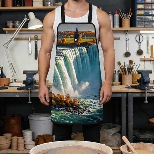 Delantal de trabajo Niagara Fall con bolsillos negro miniatura 4