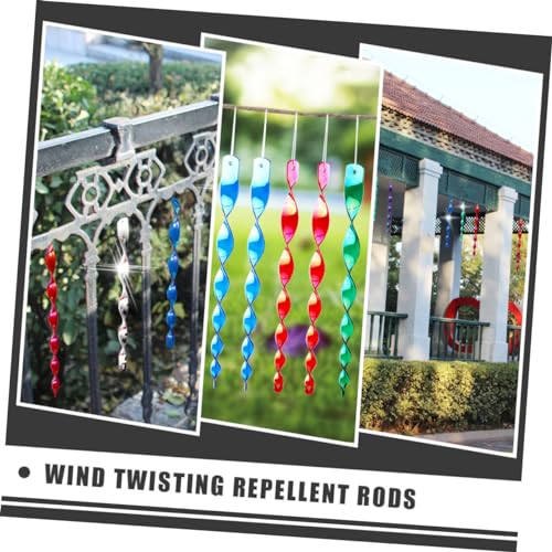 ORFOFE 10 Pcs Pássaro Mais Assustador Fita Adesiva Para Pássaros Hastes De Espantar Pássaros De Plás