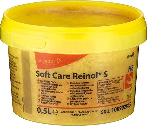 Soft Care Reinol S – Handwaschpaste – Milde, aber effektive Handreinigung – Ideal für Werkstatt, Gewerbe & Haushalt – Hautschonend, ohne Mikroplastik – 0,5 L Dose