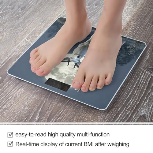 Báscula digital de baño Moonlight Deer con vidrio templado miniatura 5