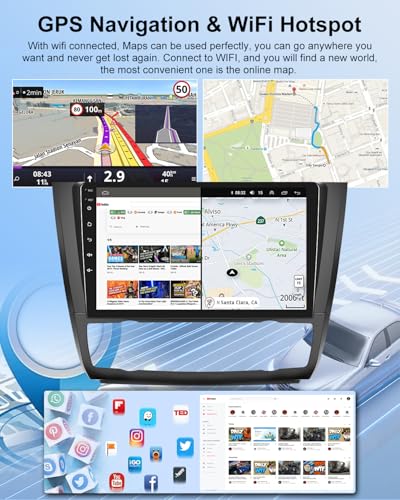 Radio Android de 9 pulgadas para BMW Serie 1 con CarPlay e interfaz GPS integrada 5