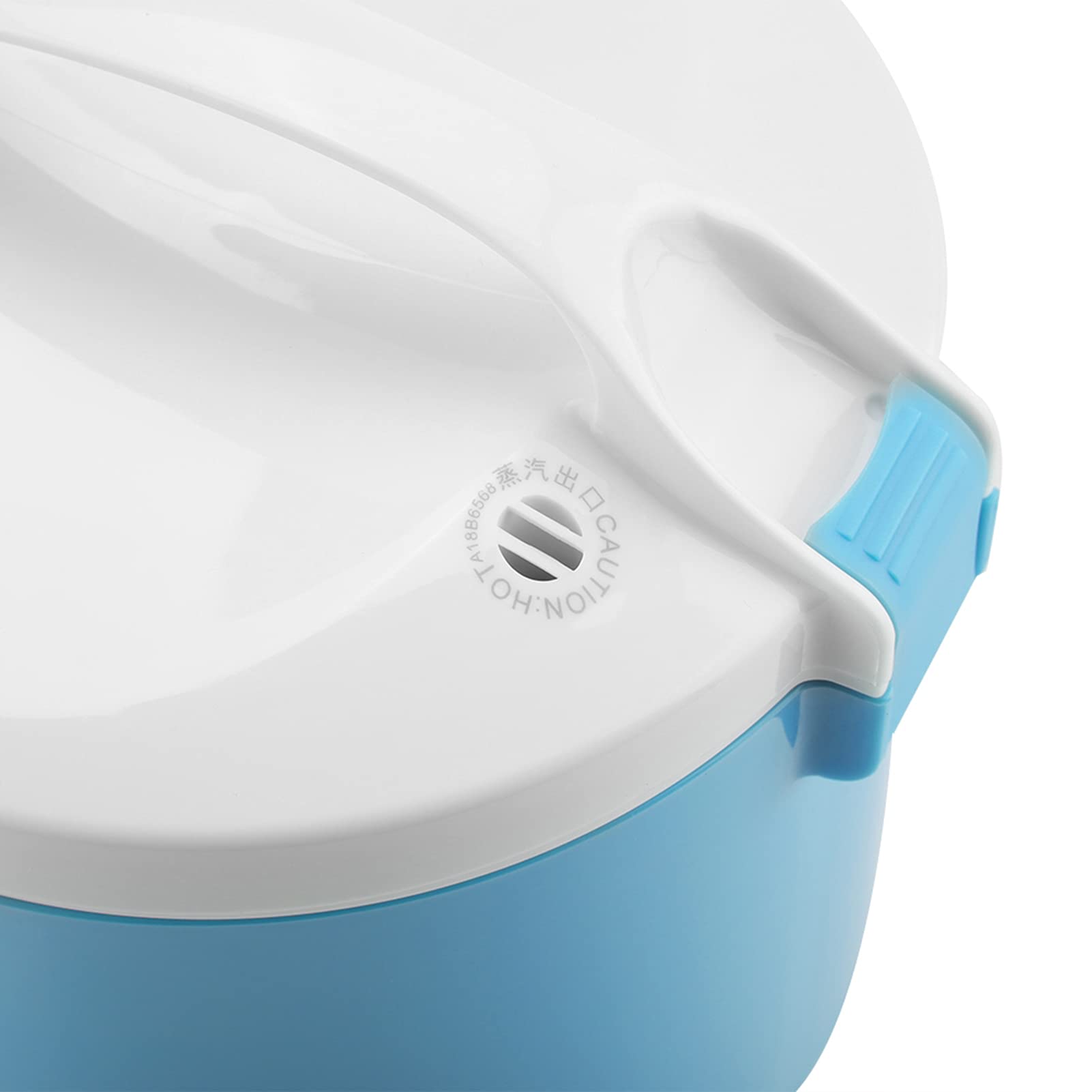 Reishunger Digitale mini-rijstkoker en stoompan, wit, warmhoudfunctie