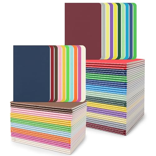 Petits Blocs-Notes pour Enfants et Étudiants Lot 60 Carnets A6 Lignés 14x9 cm