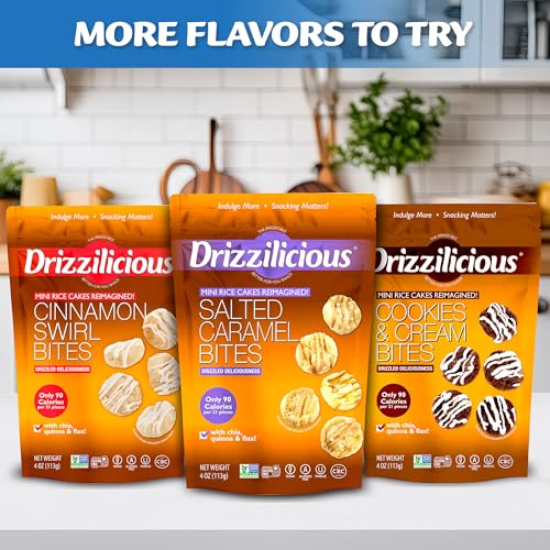 Drizzilicious Mini Rice Cakes Birthday Cake - Rice Crisps, Healthy Snack For Adults And Kids, Flavored Rice Cakes, Vegan, Gluten Free thumb #6