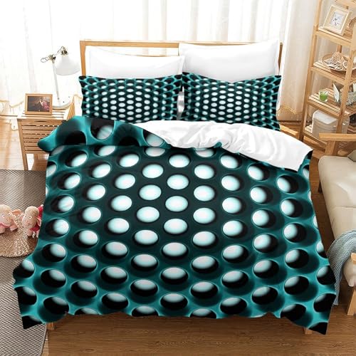 Parure de lit microfibre douce hypoallergique housse de couette 135x200 fermeture éclair - 3