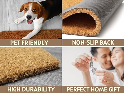 Clicked Craft Personalized Monogram Doormat Custom Name Coir Doormat Personalized Welcome Mat Customizable Entryway Rug Personalized Family Doormat Monogram thumb #2