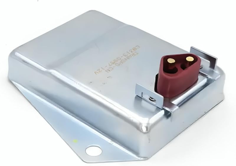 Premium Adjustable External Voltage Regulator – Compatible with Chrysler, Dodge, Plymouth 1970–1987 – Replaces C8313 – 12V Charging System Upgrade – Solid-State, Heavy-Duty Design