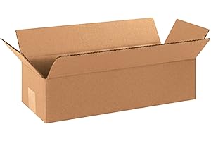 AVIDITI Shipping Boxes 12x4x4 Corrugated Cardboard