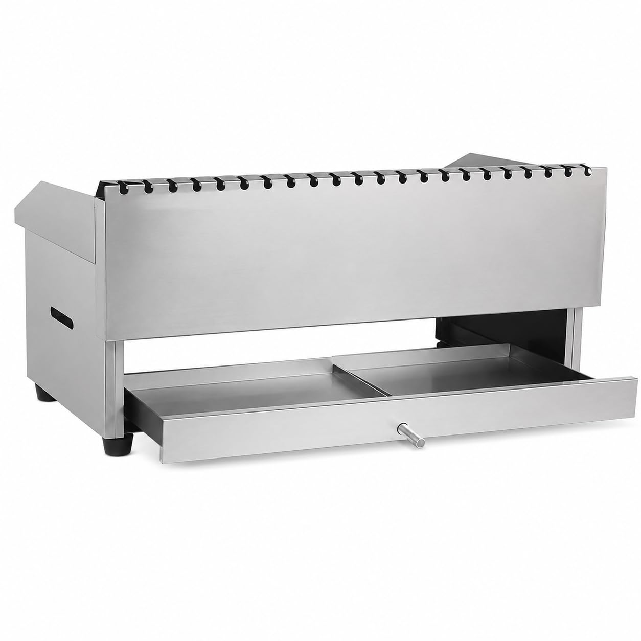 Plancha de gas comercial, placa plana antiadherente de acero inoxidable resistente para asar hamburguesas y cocinar al aire libre de volumen medio a alto